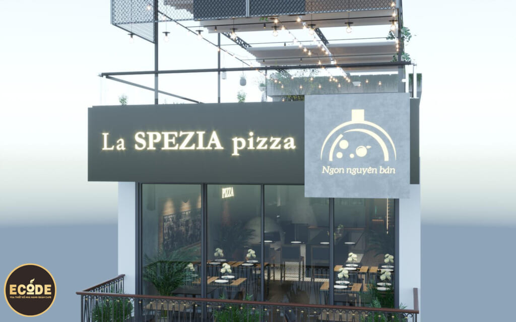 thiết kế nhà hàng pizza