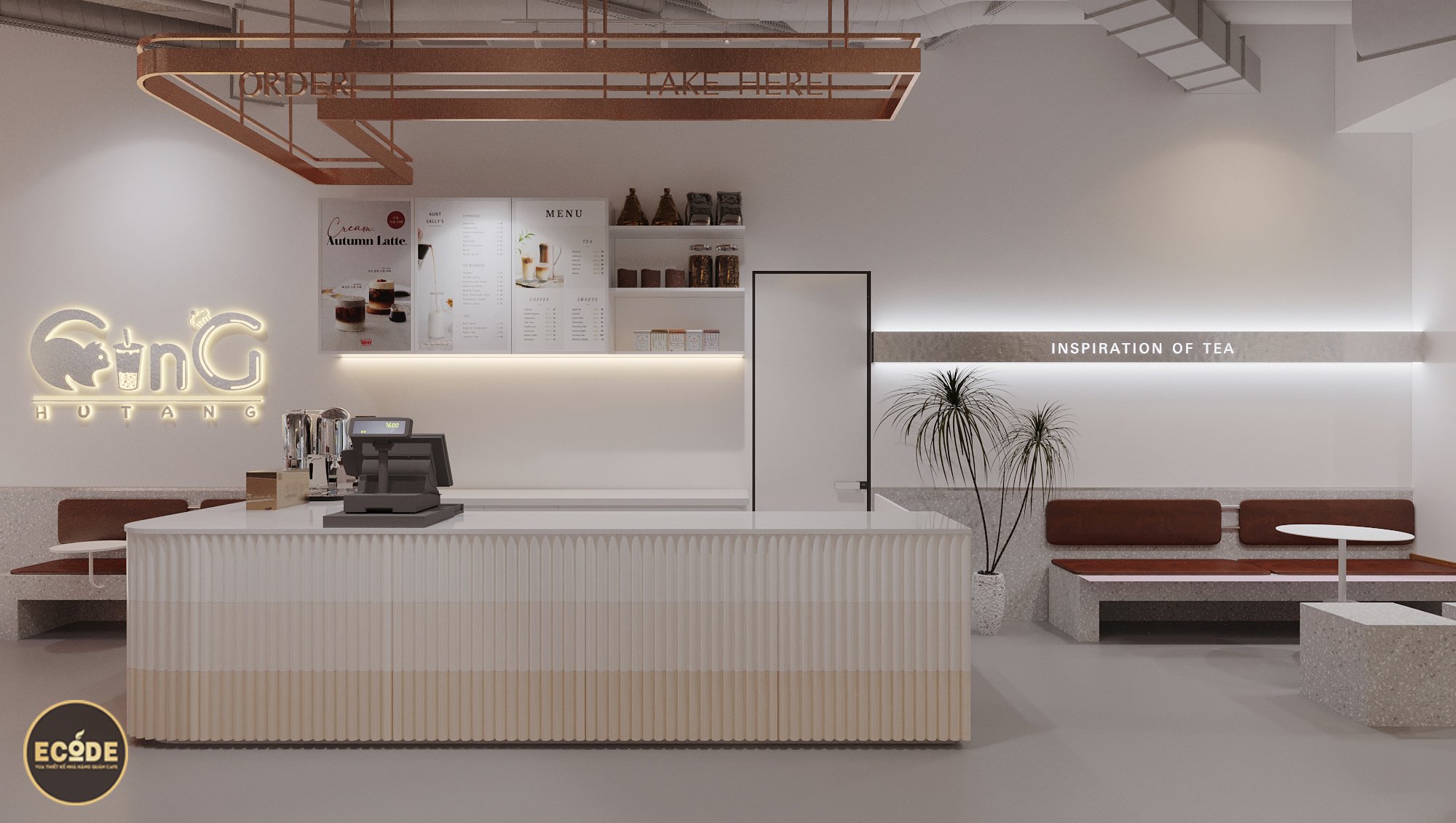 MẪU THIẾT KẾ QUÁN CAFE TỐI GIẢN ĐẸP - VUA THIẾT KẾ NHÀ HÀNG QUÁN CAFE