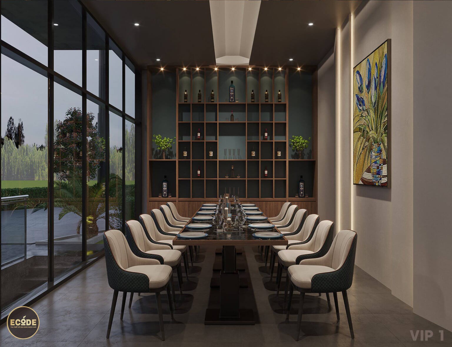 THIẾT KẾ NHÀ HÀNG Elysian Dining - HÀ NỘI - VUA THIẾT KẾ NHÀ HÀNG QUÁN CAFE